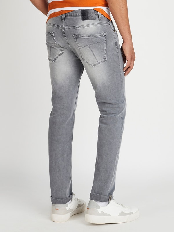 Super Stretch Grey Wash Tapered fit Jeans
